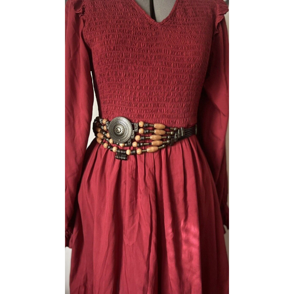 Vintage Women’s Beaded Concho Belt Made In Korea Western glam
